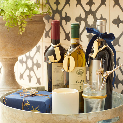 Stripey bee metal straws - Set of 4