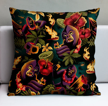 Jeff Granito's 'Tiki Kong' Pillow Cover - Ready to Ship! (FREE SHIPPING in U.S.)