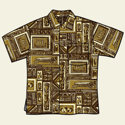 Witco Decor's 'Westenhaver Tapa' Classic Aloha Button-Up Shirt - Unisex - Ready to Ship!