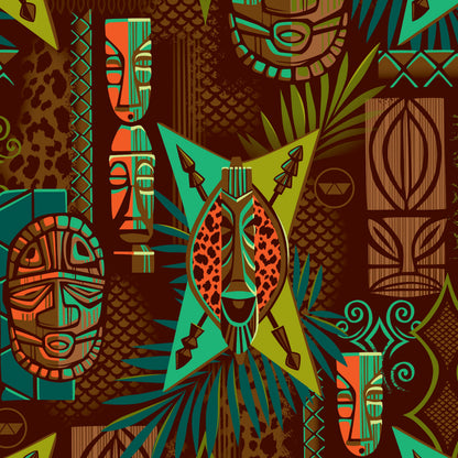 Witco Decor's 'Jungle Modern' Classic Aloha Button-Up Shirt - Womens - Ready to Ship!  (FREE SHIPPING in U.S.)