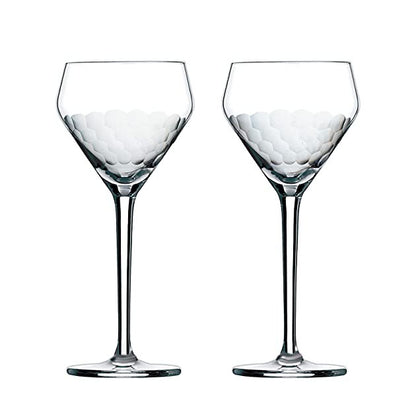 Amehla x The Educated Barfly Collection Teardrop Nick and Nora Cocktail Glass - 6-ounce, Set of 2