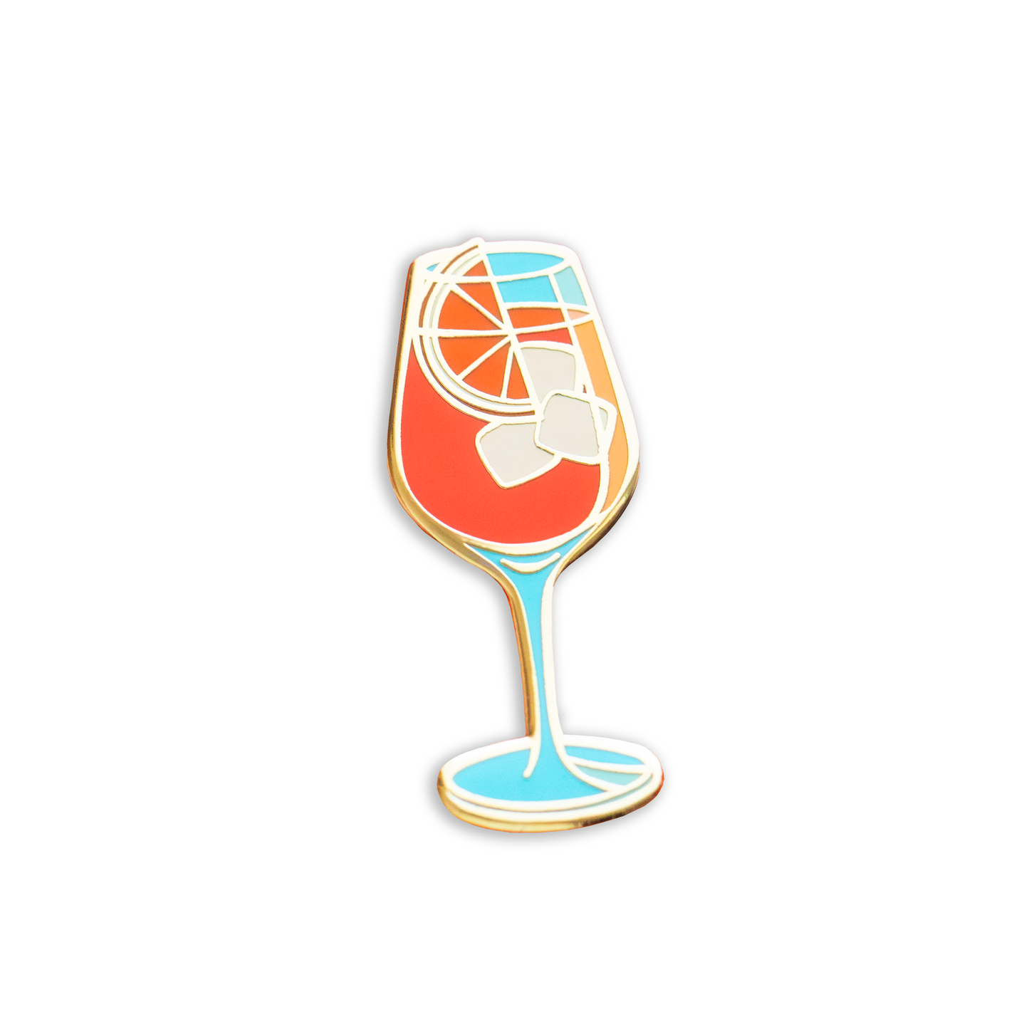Aperol Spritz Classic Cocktail Enamel Pin