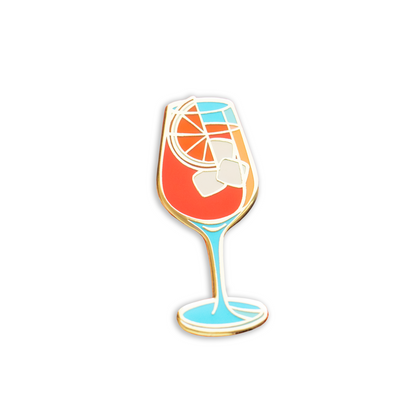 Aperol Spritz Classic Cocktail Enamel Pin