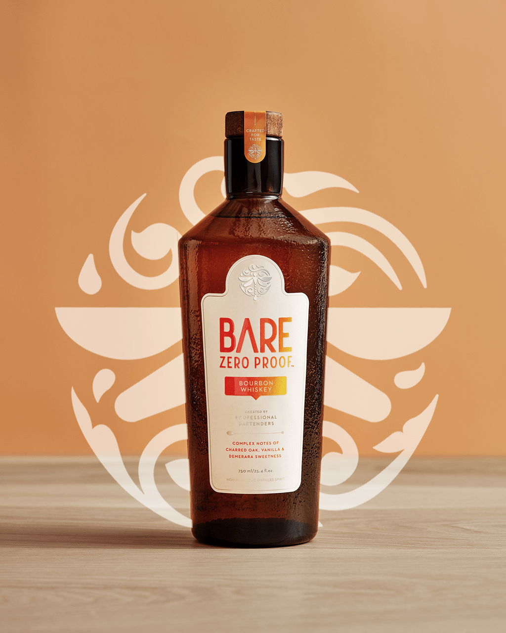 BARE Zero Proof Bourbon Whiskey (750 ml)