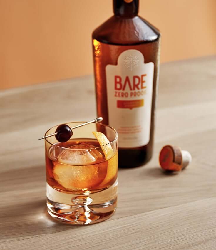 BARE Zero Proof Bourbon Whiskey (750 ml)
