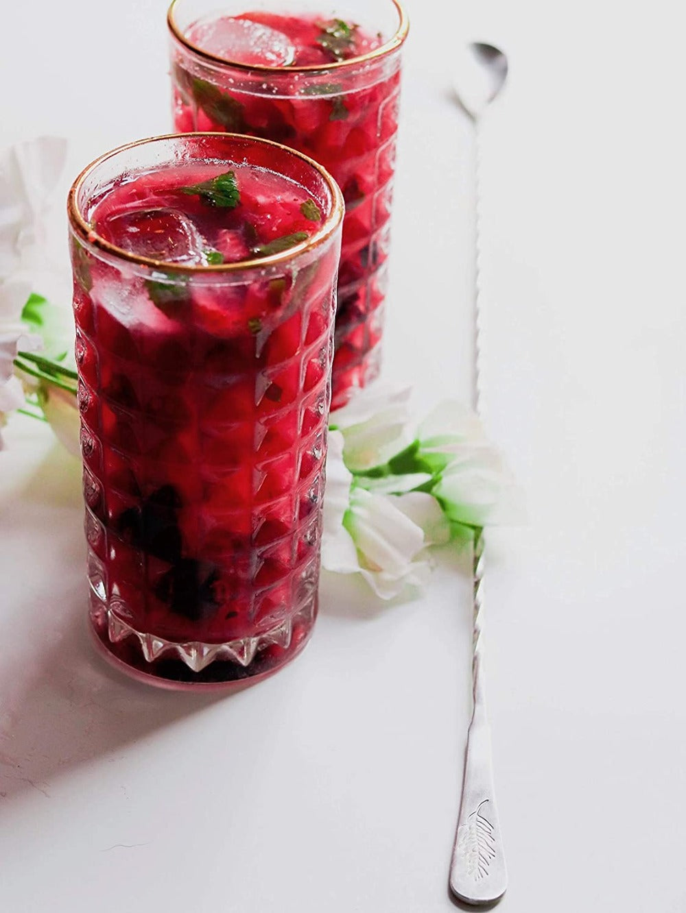 Gold Rimmed Highball Collins Glass