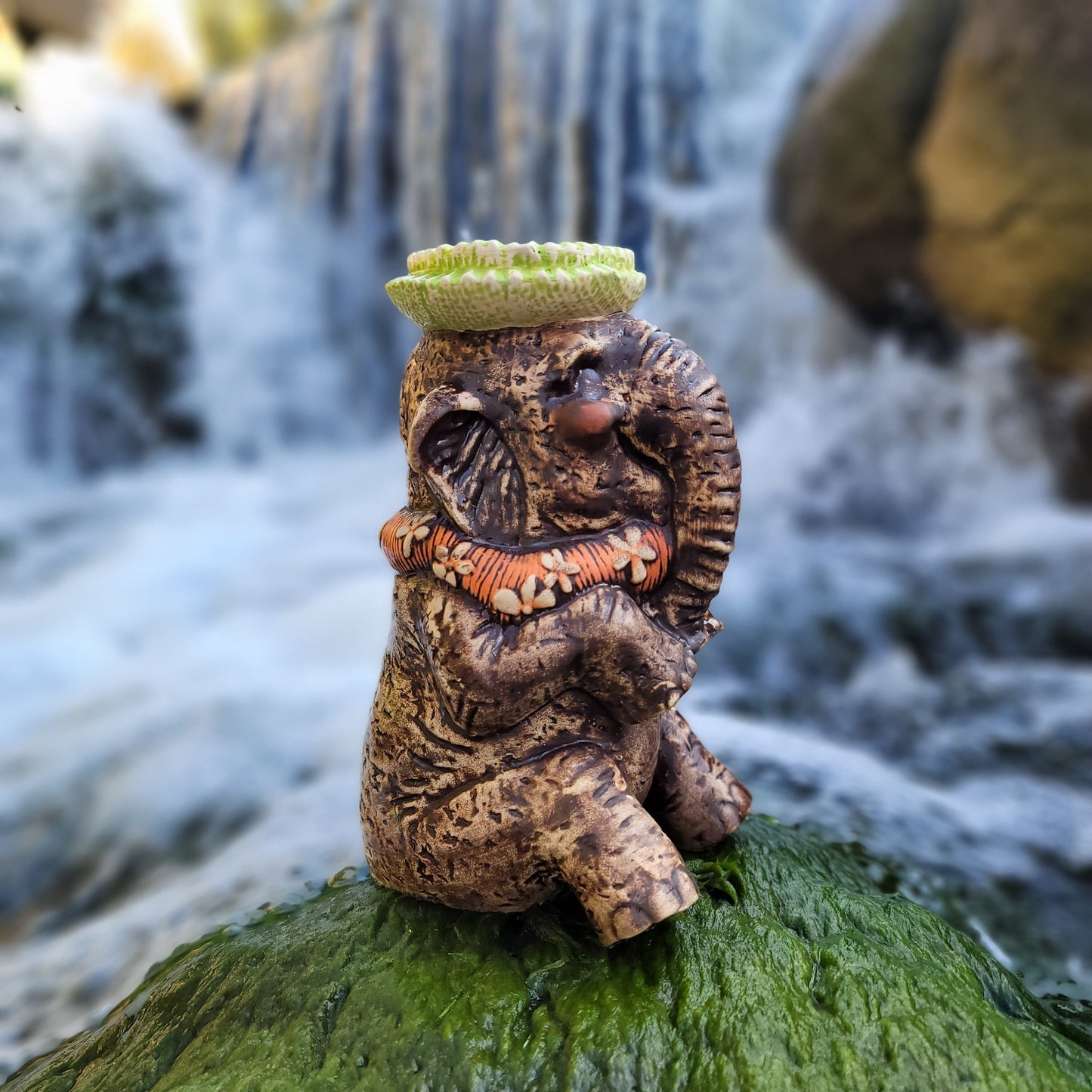 Tiki tOny's De Nile Set - with Skipper's Bote and Sunbathing Bertha Tiki Mugs, sculpted by THOR - Ready to Ship! (FREE SHIPPING in U.S.)