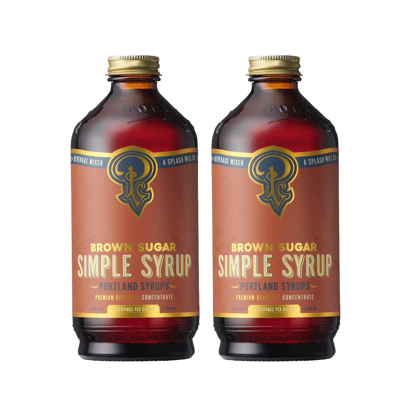 Portland Syrups Brown Sugar Simple Syrup two-pack