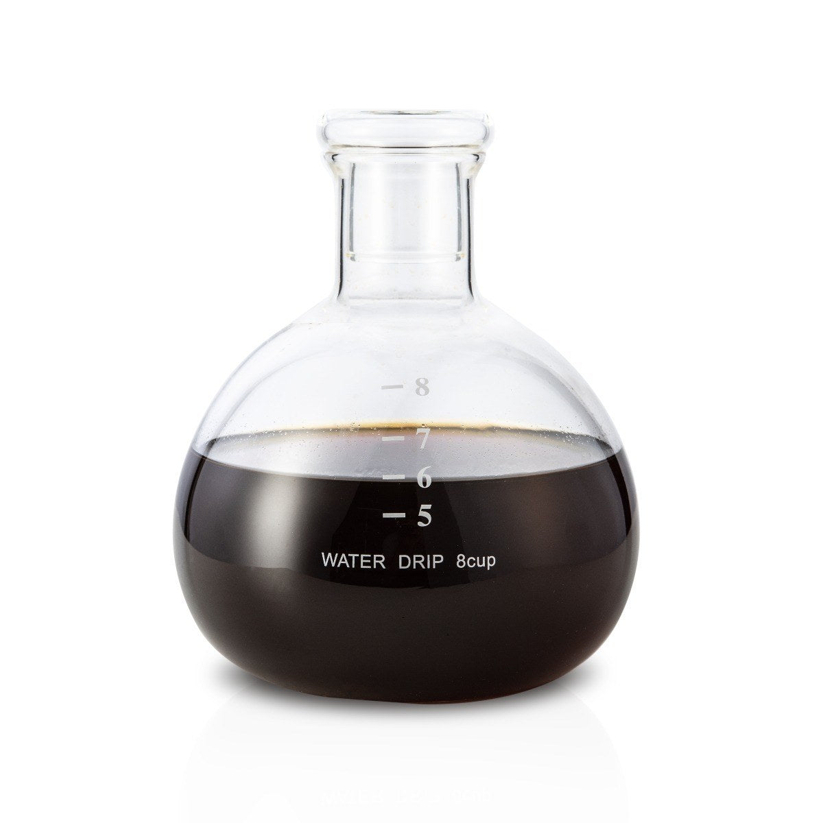 Yama Glass Cold Brew Tower – Black Straight Frame – 6–8 Cup (32 oz)