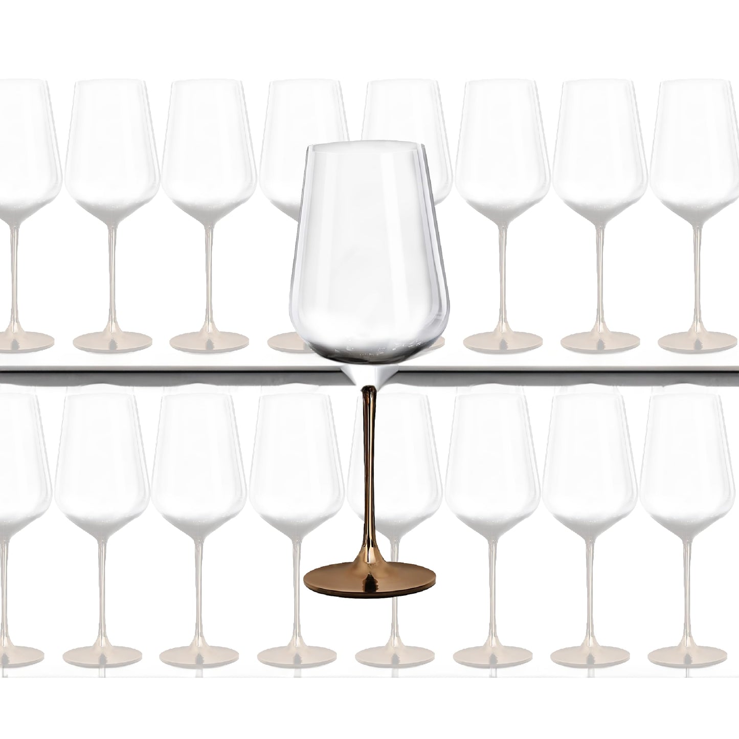 Lemonsoda - Full-Bottle Premium Artisan Copper Wine Glasses (750 mL / 25 fl. oz)