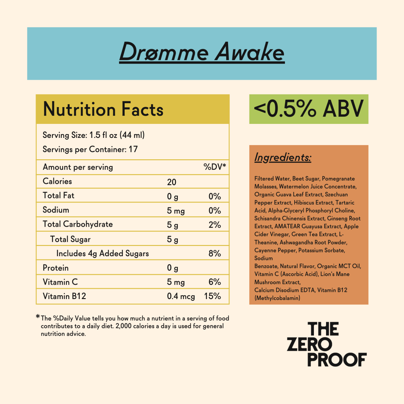 Dromme Awake - Zero Proof Elixir