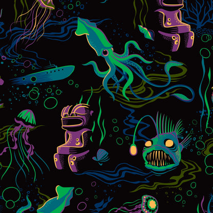 Jeff Granito's 'Dwellers of the Deep' Board Shorts - Ready to Ship!