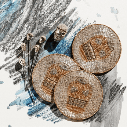 Skull coasters - Set of 4