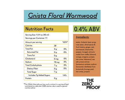 Gnista Floral Wormwood Non-Alcoholic Spirit