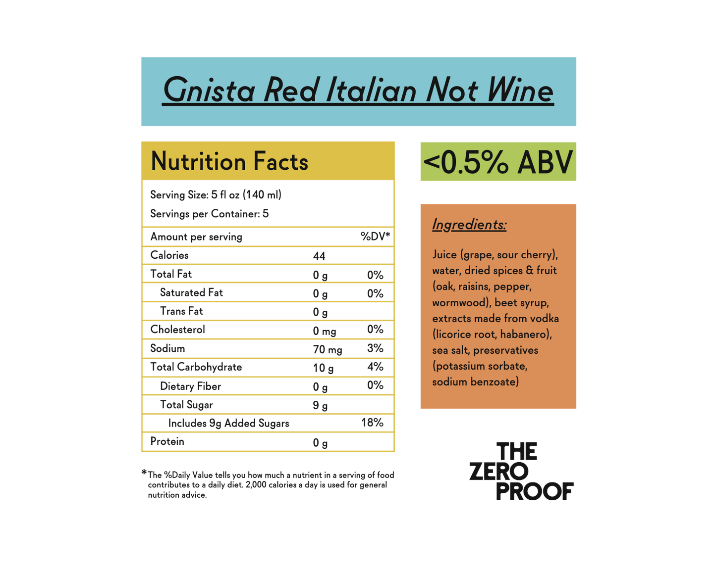 Gnista Red Italian Non-Alcoholic Wine
