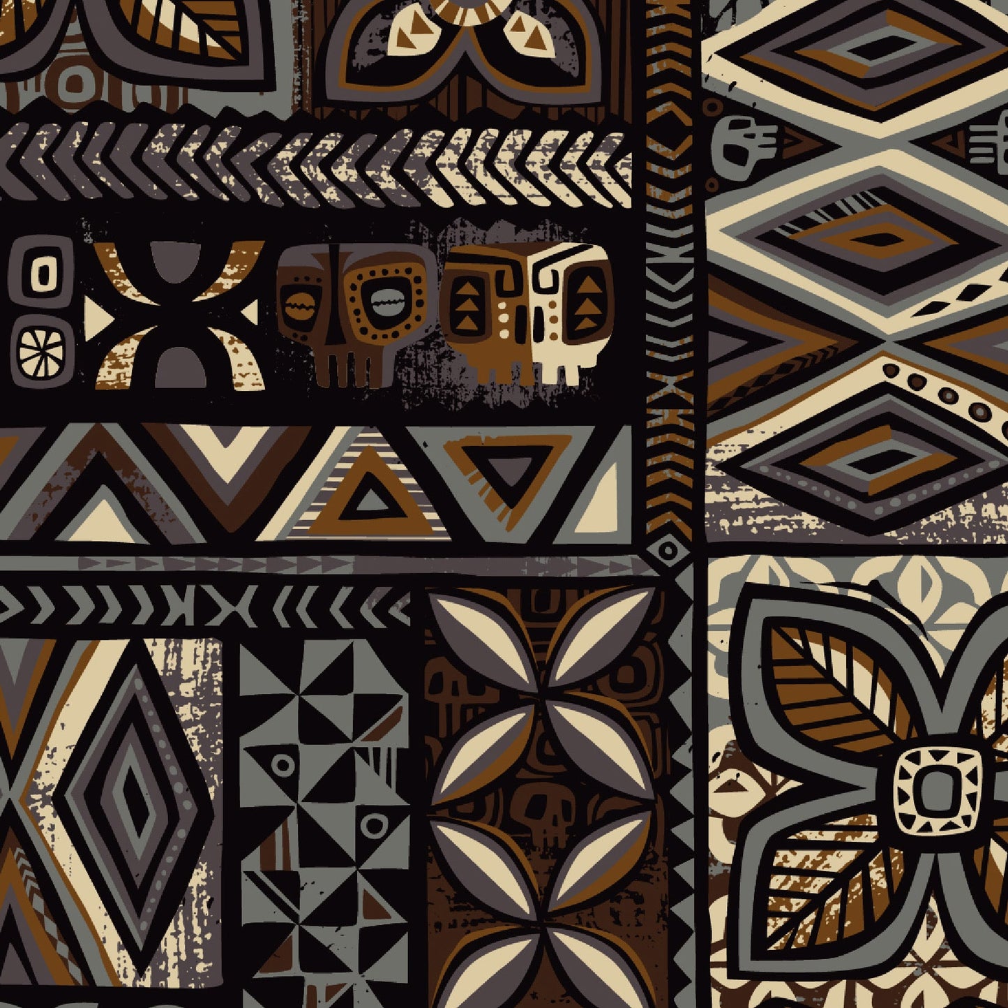 TikiLand Trading Co. X Jeff Granito 'Distant Drums Haleakalā' - Aloha Skirt - Ready to Ship!