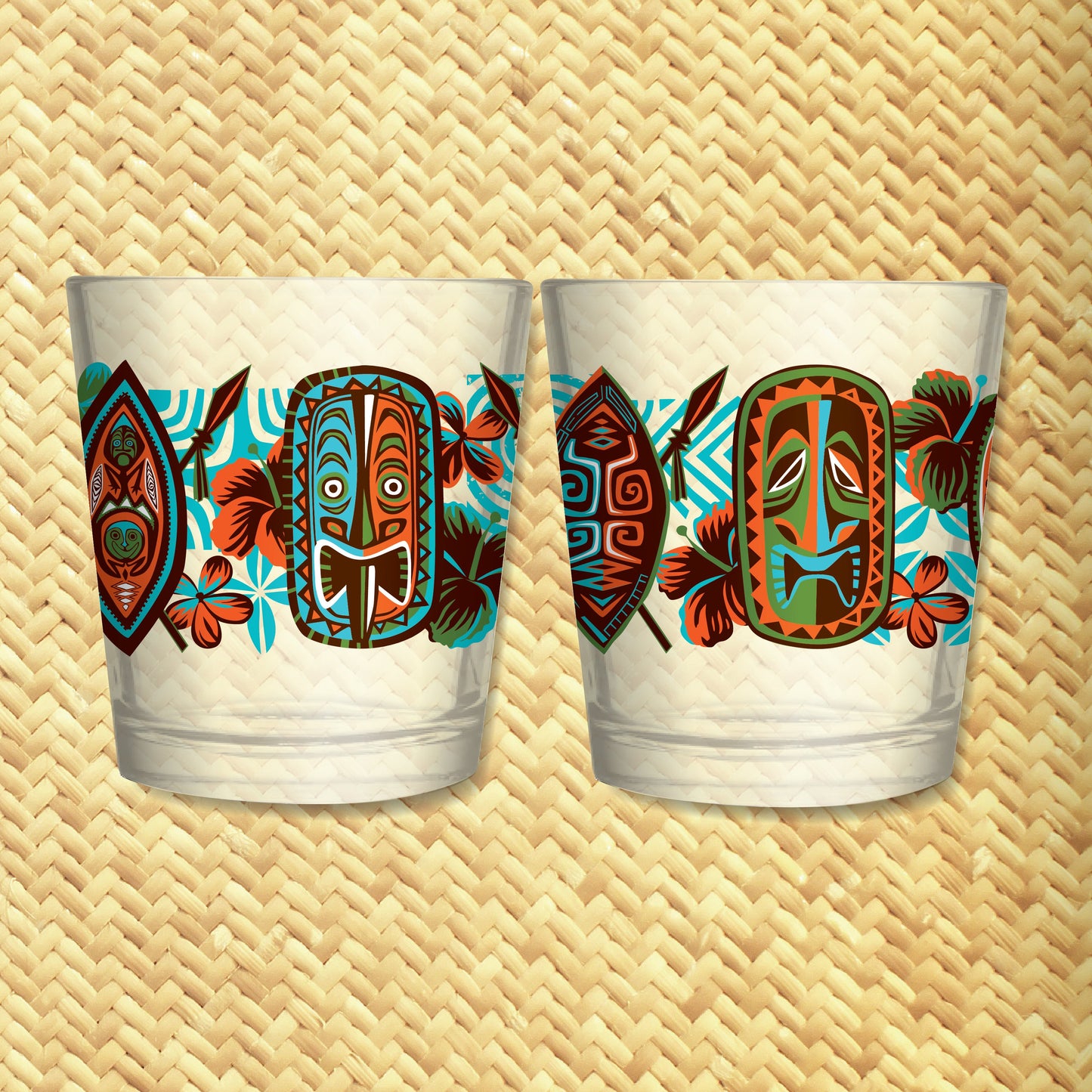 Jeff Granito's 'Hidden Haven' Mai Tai Cocktail Glass (1) - Ready to Ship!