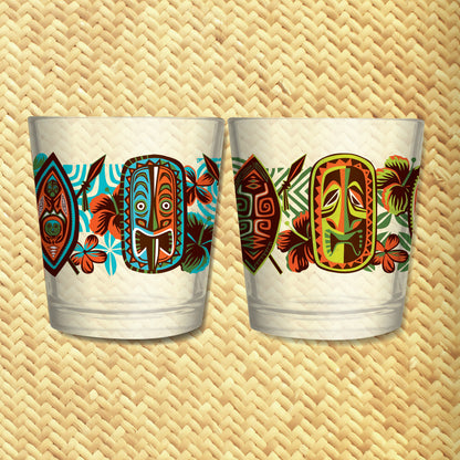 Jeff Granito's 'Hidden Haven' Mai Tai Cocktail Glass (1) - Ready to Ship!