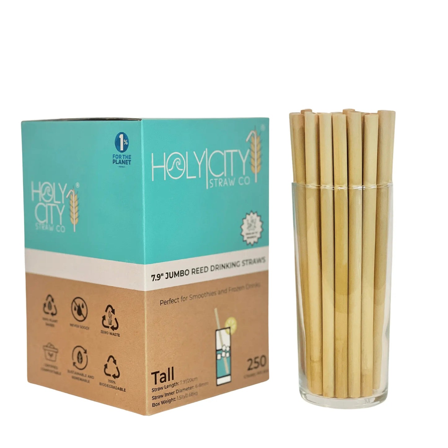 7.9" Jumbo Reed Straws