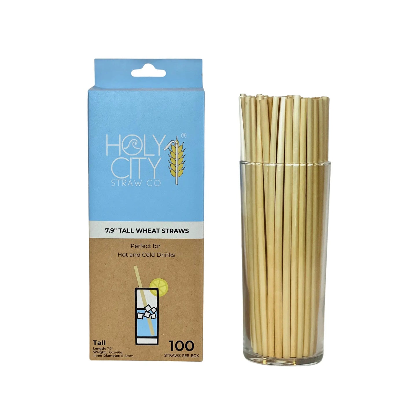 7.9" Tall Wheat Straws