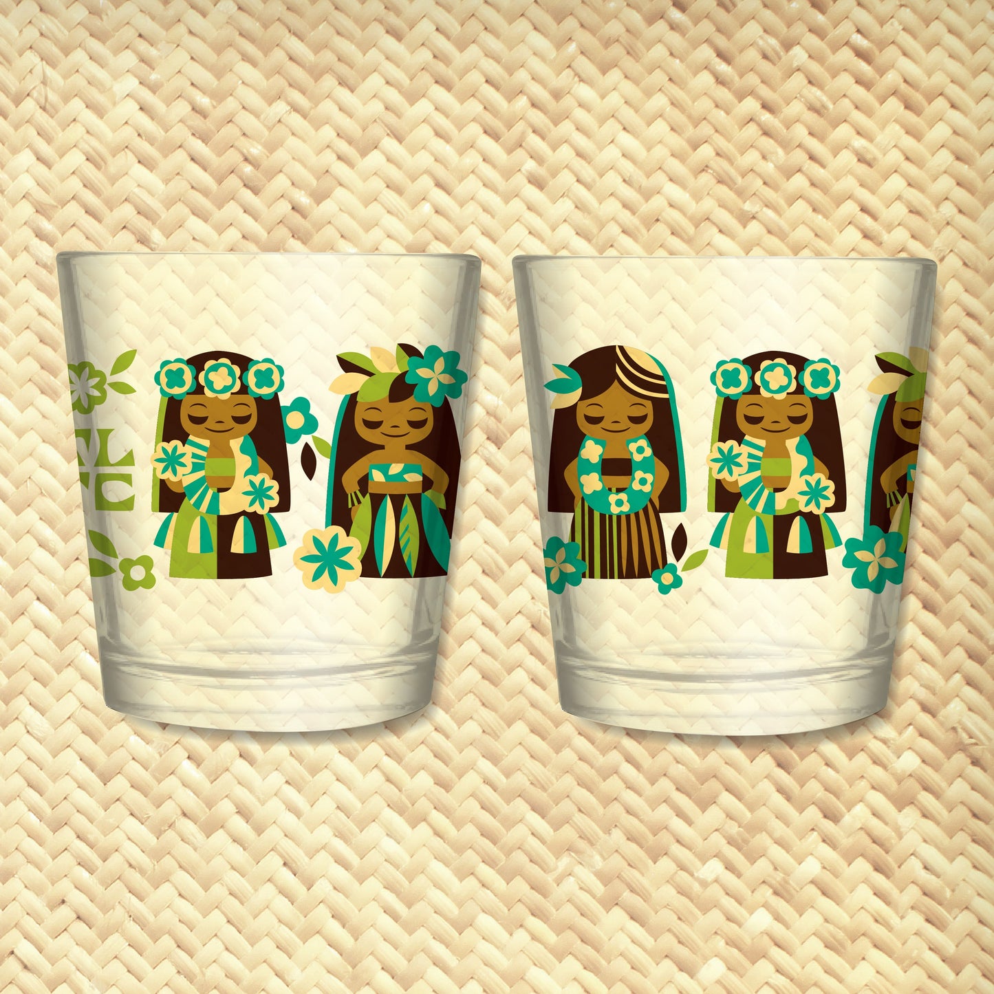 'It's A Hula World' Mai Tai Cocktail Glass (1) -  - Ready to Ship / Rolling Pre-Order