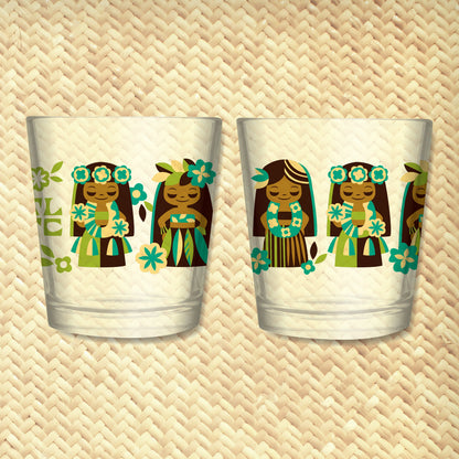 'It's A Hula World' Mai Tai Cocktail Glass (1) -  - Ready to Ship / Rolling Pre-Order