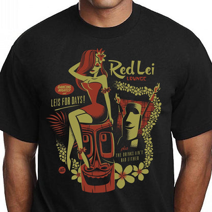 Jeff Granito's 'Red Lei Lounge' Unisex Tee - Ready to Ship!