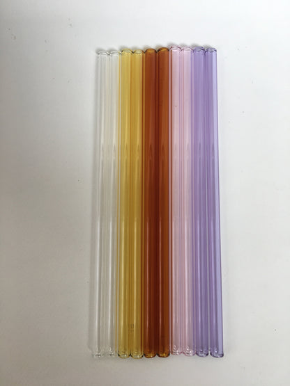 Surfside Sips Set of Ten Glass Straws