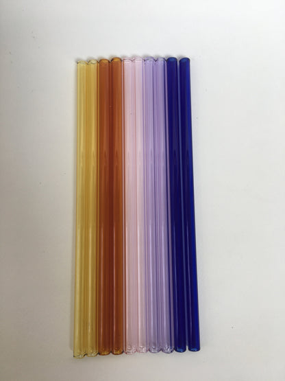 Surfside Sips Set of Ten Glass Straws