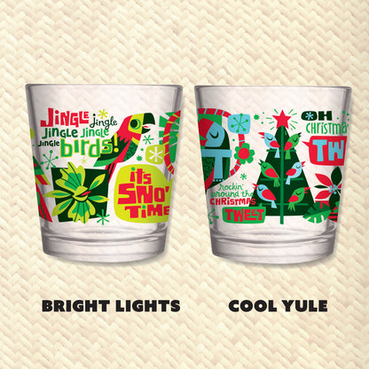 Jeff Granito's 'Jingle Birds' Mai Tai Cocktail Glass (1) - Ready to Ship!