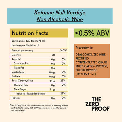 Kolonne Null Verdejo Non-Alcoholic Wine