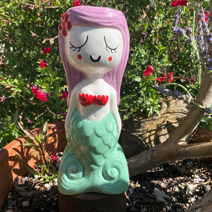 Tiki tOny's Lagoon Mermaid LAVENDER HAIR Tiki Mug - Ready to Ship! (FREE SHIPPING in U.S.)