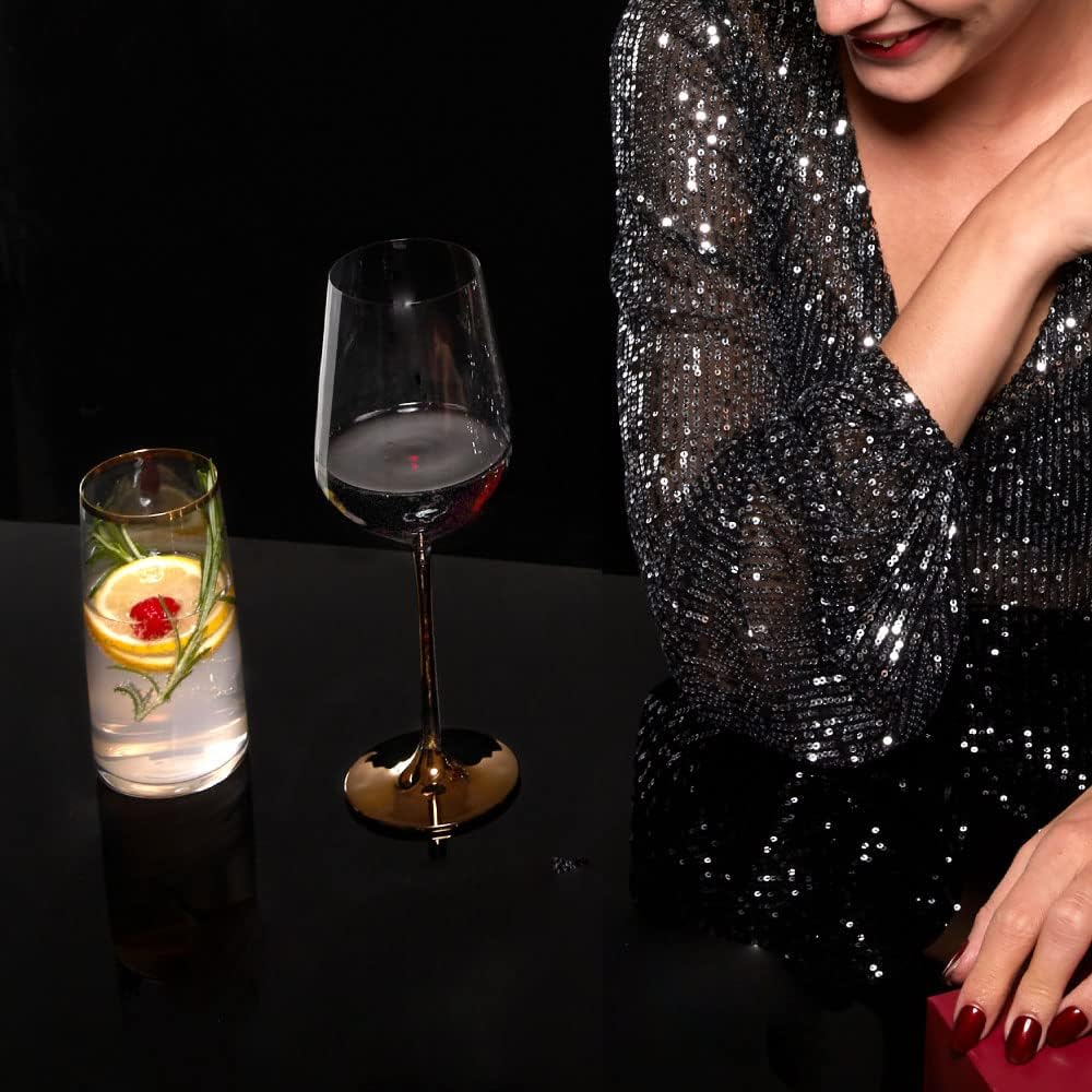 Lemonsoda - Full-Bottle Premium Artisan Copper Wine Glasses (750 mL / 25 fl. oz)