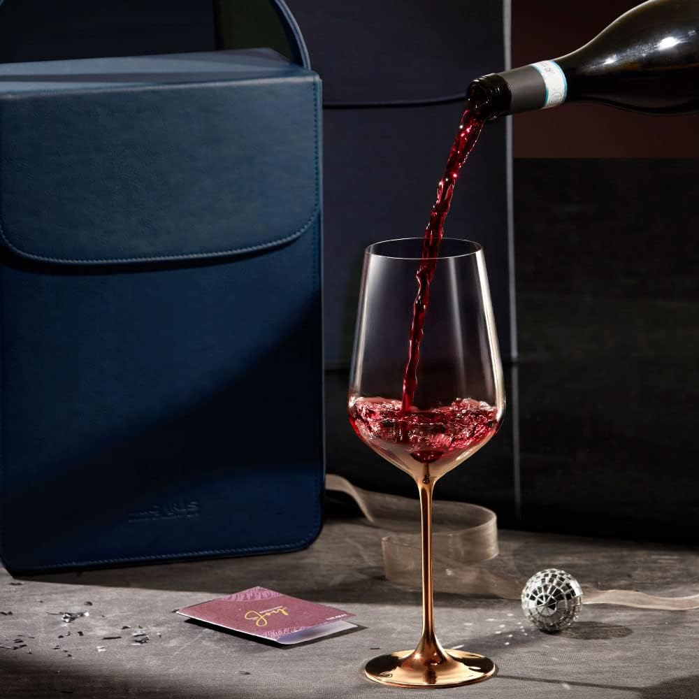 Lemonsoda - Full-Bottle Premium Artisan Copper Wine Glasses (750 mL / 25 fl. oz)