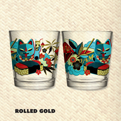 Jeff Granito's 'Mewsubi' Mai Tai Cocktail Glass (1) - Ready to Ship!