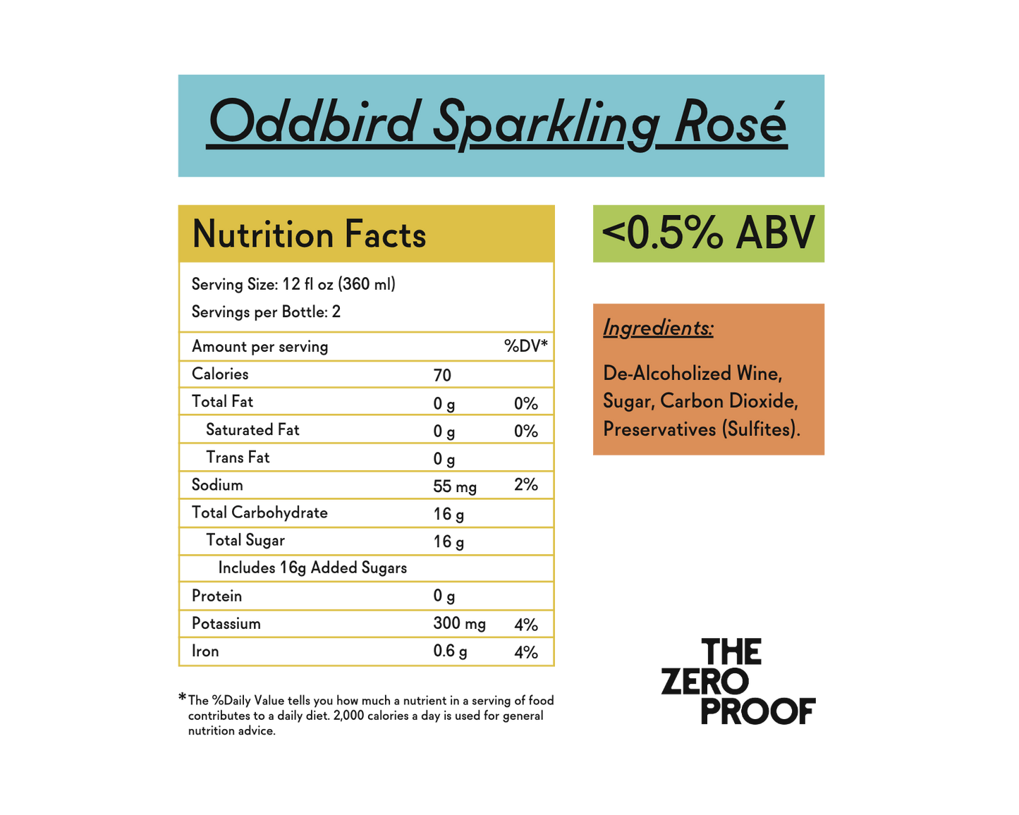 Oddbird Non-Alcoholic Sparkling Rosé