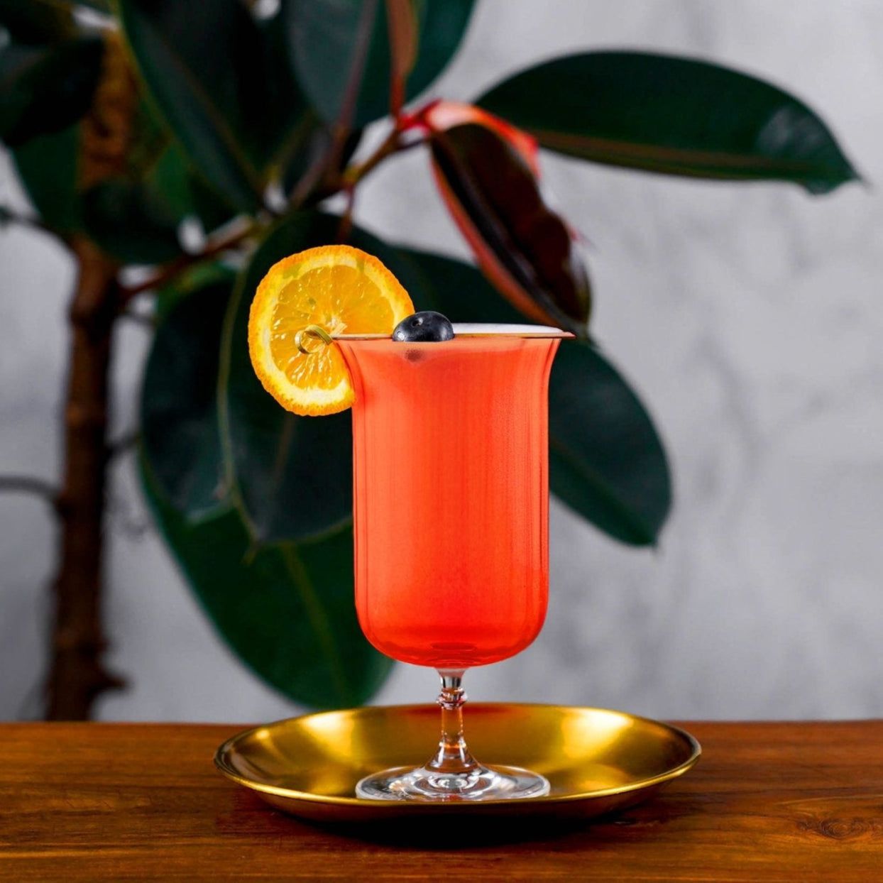 Lemonsoda - Rims Orient-Coupe Gin Sour/Long Island Ribbed Cocktail Glasses - (Deco)(11.5oz / 340mL)