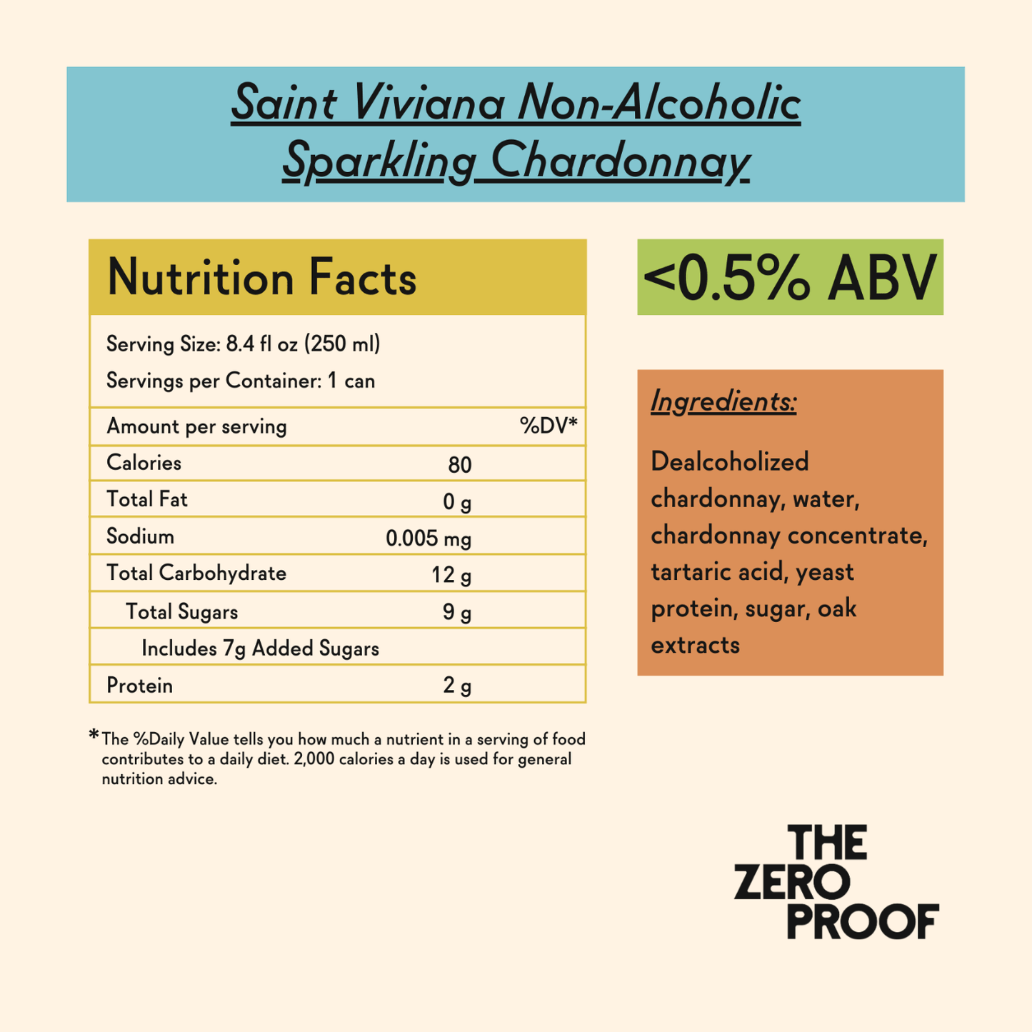 Saint Viviana Non-Alcoholic Sparkling Chardonnay