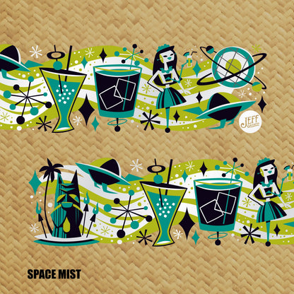 Jeff Granito's 'Cosmic Cocktails' Mai Tai Cocktail Glass (1) - Ready to Ship!