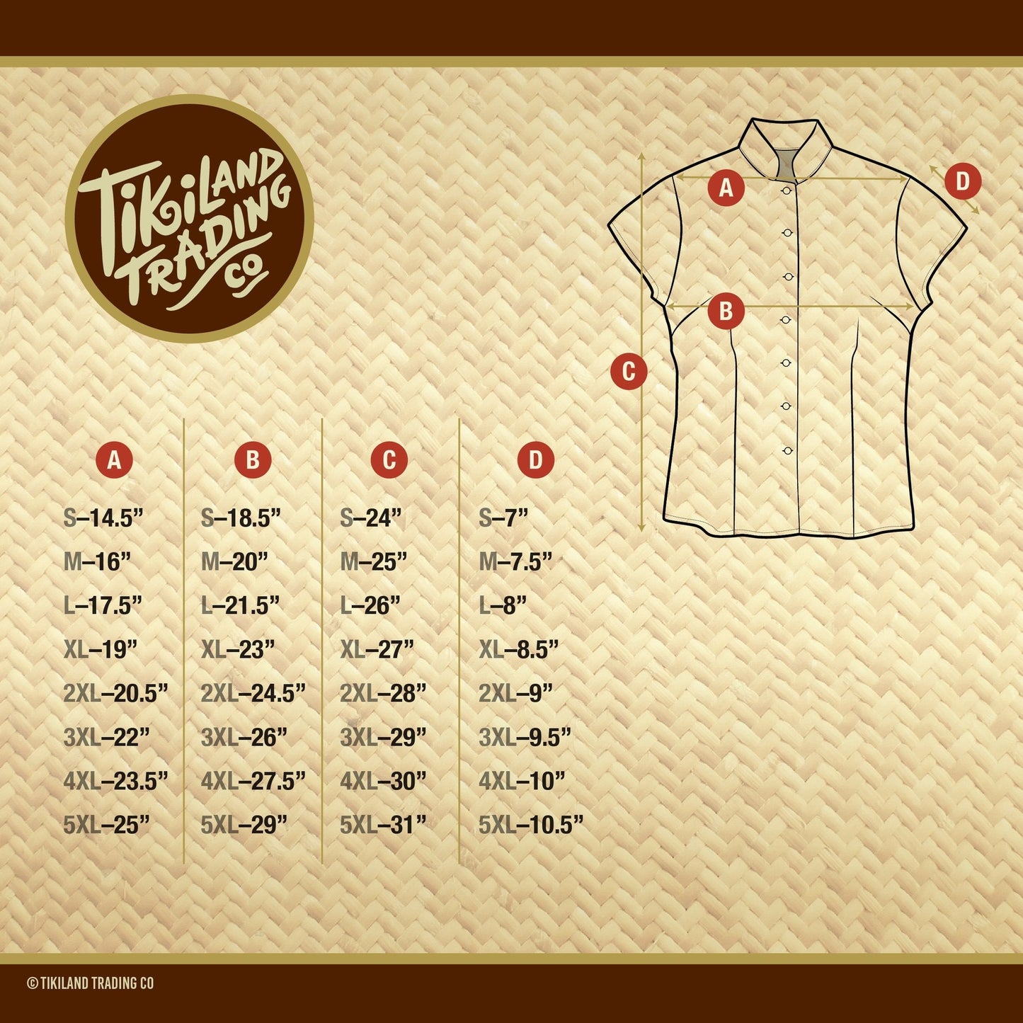TikiLand Trading Co. 'Classics of Tiki' - Classic Aloha Button-Up Shirt - Womens - Ready to Ship! (US shipping included)