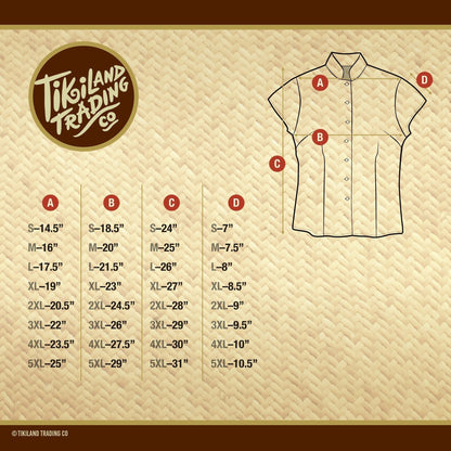 TikiLand Trading Co. X Jeff Granito 'Distant Drums Haleakalā' - Classic Aloha Button-Up Shirt- Womens - Ready to Ship!