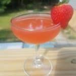 strawberry rhubarb pie cocktail