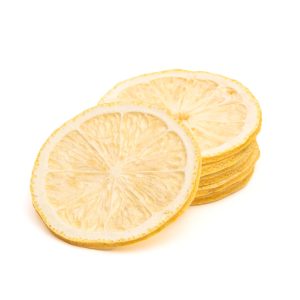 Freeze dried lemon wheel garnish