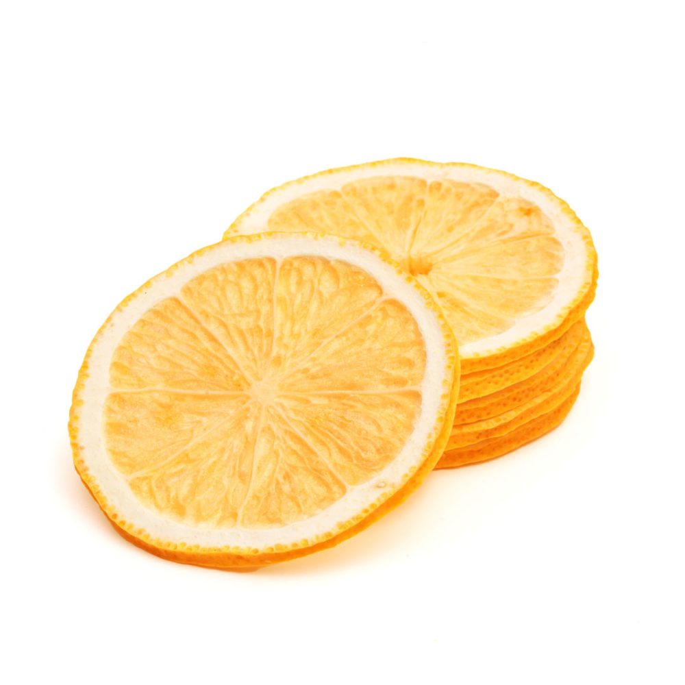 Freeze Orange Lemon on White